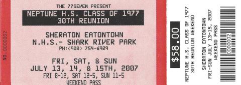 reunion ticket stub